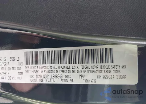 2018 Jeep Wrangler Jk Unlimited Sport S 4X4 z USA, uszkodzony, nr VIN 1C4BJWDG1JL908540